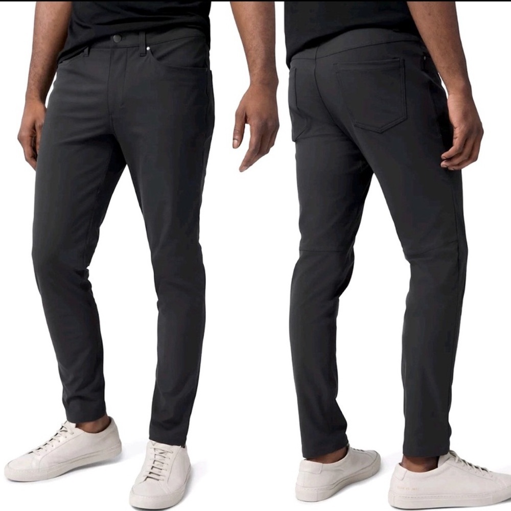 Lululemon Abc Slim Pants Warpstreme Size 32 Gray Obsidian Men’s